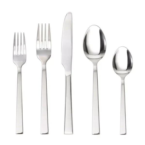 Fortessa Ciro 42-Piece Stainless Steel Flatware Set, 18/10 Service for 8