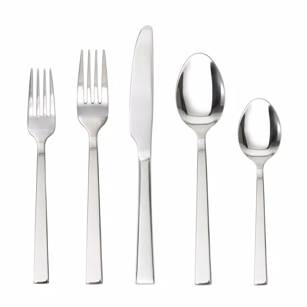 Fortessa Ciro 42-Piece Stainless Steel Flatware Set, 18/10 Service for 8