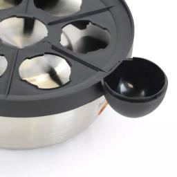 Better Chef 7-Egg Stainless Steel Egg Cooker, Silver/Black thumbnail 2