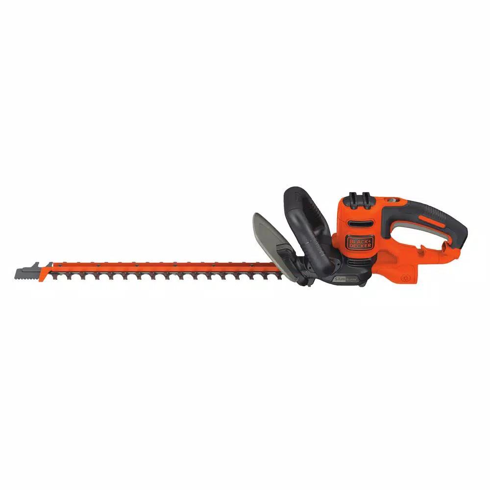 Black+Decker 20 in. 3.8 Amp Corded Electric Hedge Trimmer with Sawblade Feature