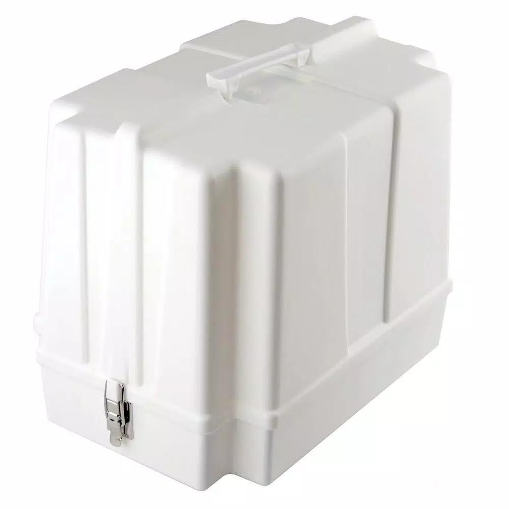 Brother 5300 Universal Hard Shell Carrying Case for Free Arm Sewing Machines and Sergers, White