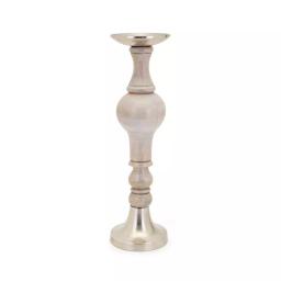 IMAX Trisha Yearwood Nightingale Mango Wood Hurricane Candle Holder Set of 3, Gray thumbnail 6