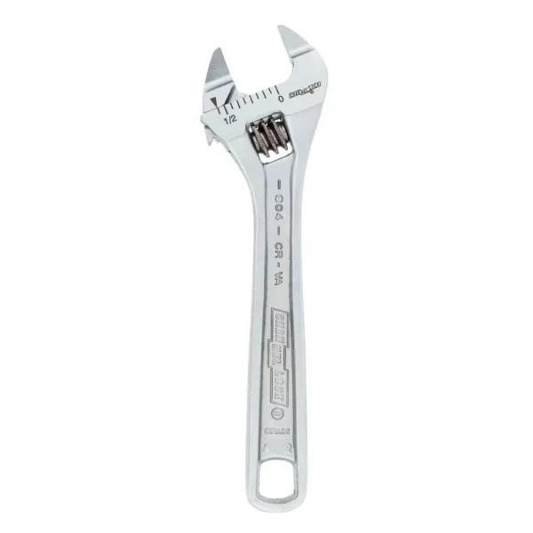 Channellock 804S 4 in. Slim Jaw Chrome Adjustable Wrench