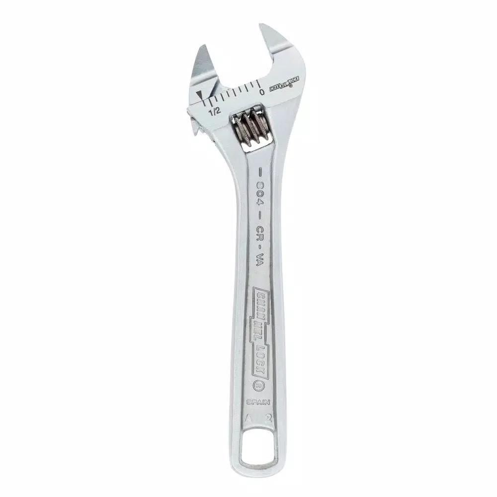 Channellock 804S 4 in. Slim Jaw Chrome Adjustable Wrench
