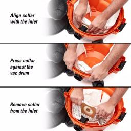 RIDGID VF3511 Filter Kit with VF3500 Fine Dust Filter and (2) VF3501 Dust Bags for 3 to 4.5 Gal. Wet/Dry Vacuums thumbnail 5