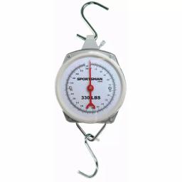Sportsman Series 330 lb. Capacity Analog Hanging Scale with Steel Hooks thumbnail 1