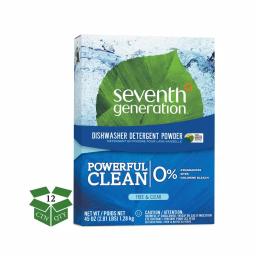 SEVENTH GENERATION Free and Clear Scent Automatic Dishwasher Powder, 45 oz (Case of 12) thumbnail 1