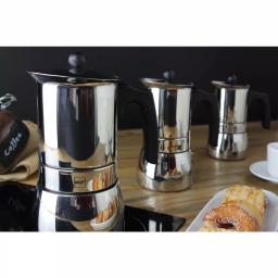 Magefesa Genova 6-Cup Stainless Steel Stovetop Espresso Coffee Maker thumbnail 2
