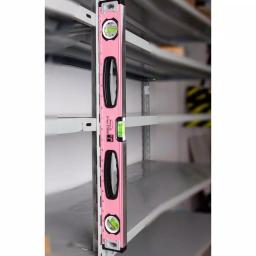 Apollo Tools 24 in. Magnetic Pink Aluminum Level, Horizontal, Vertical, and 45° thumbnail 3