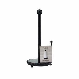 Gourmet Basics by Mikasa Mikasa Gourmet Basics 14 in. Rope Design Wrought Iron Paper Towel Holder, Black thumbnail 3