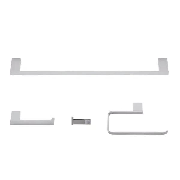 Italia Palermo 4-Piece Polished Chrome Bath Hardware Set by Italia