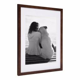 DesignOvation Design Ovation Gallery Wood Picture Frame Set, Walnut Brown, 14 x 18 in. (Set of 2) thumbnail 3
