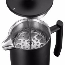 Belwares 34 oz. Black Stainless Steel French Press Coffee Maker thumbnail 3