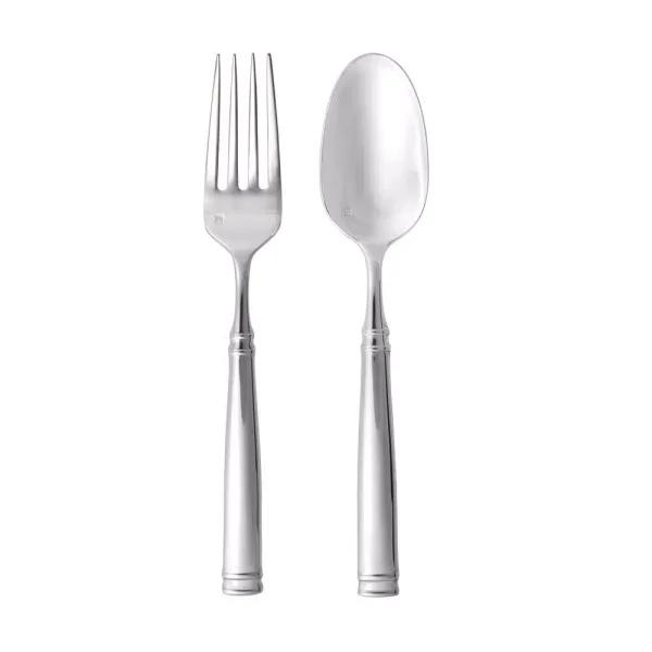 Fortessa SS Bistro 2-Piece Stainless Steel Serving Set, 18/10 Flatware