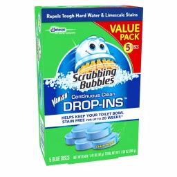 Scrubbing Bubbles Vanish Continuous Clean Toilet Bowl Cleaner Drop-Ins, Blue, 5-Pack (Case of 6) thumbnail 3