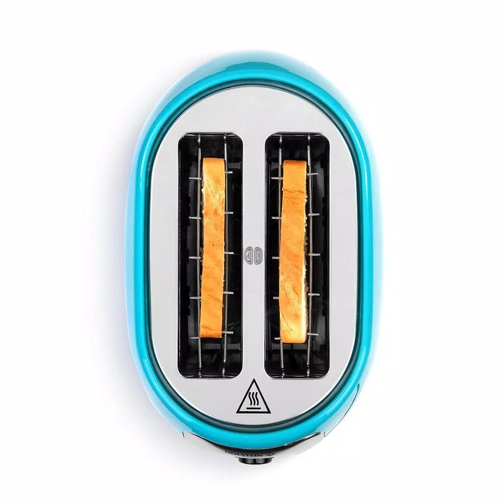 Holstein Housewares 800-Watt 2-Slice Toaster, Teal