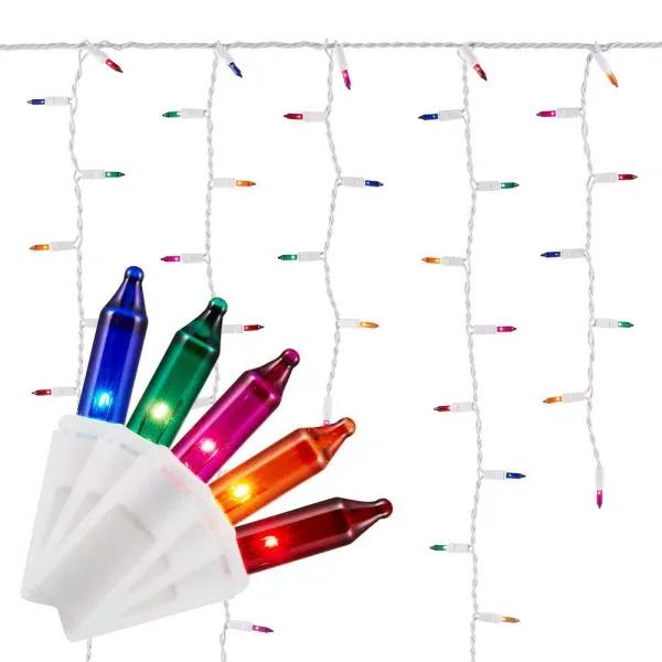 Home Accents Holiday 300 Multi-Color High Density Plus Heavy Duty Icicle String Lights, 600 Total Bulbs