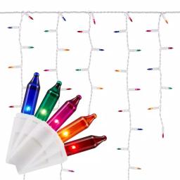Home Accents Holiday 300 Multi-Color High Density Plus Heavy Duty Icicle String Lights, 600 Total Bulbs thumbnail 1