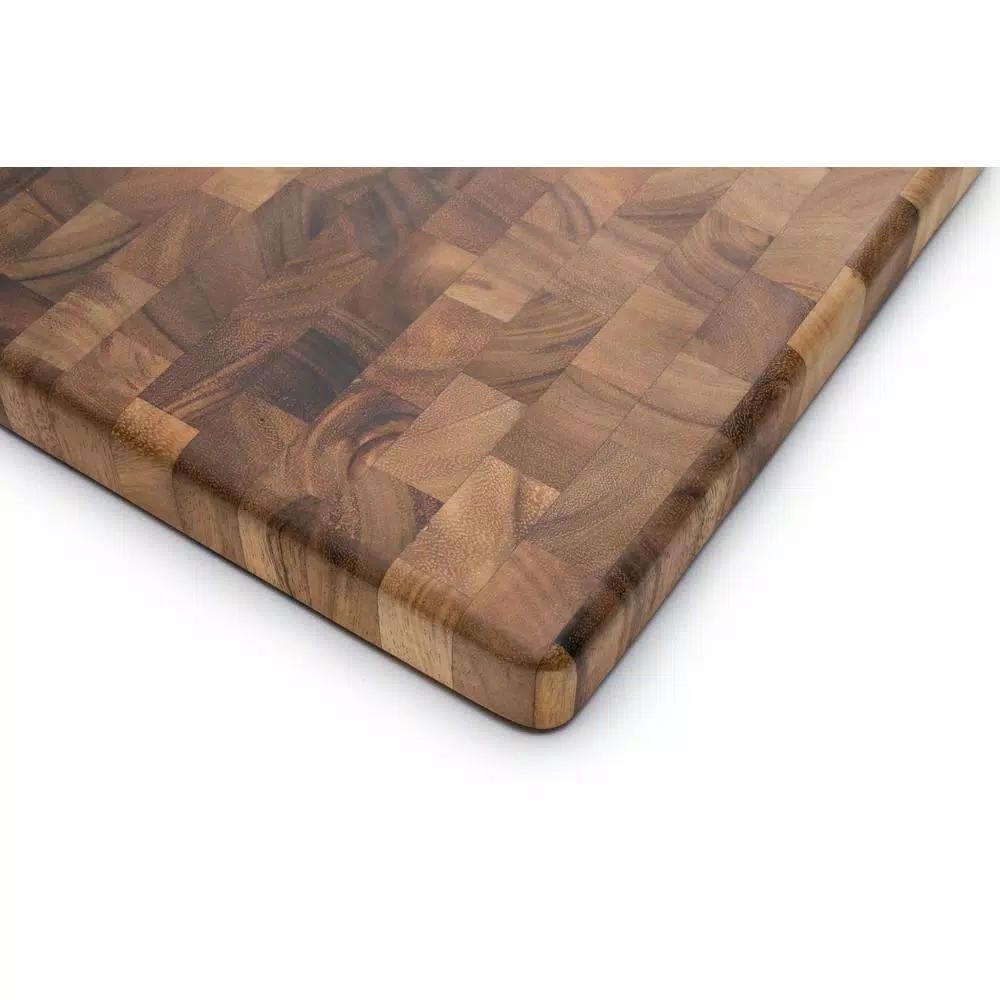 Ironwood Gourmet Acacia Wood Square End Grain Chef's Cutting Board