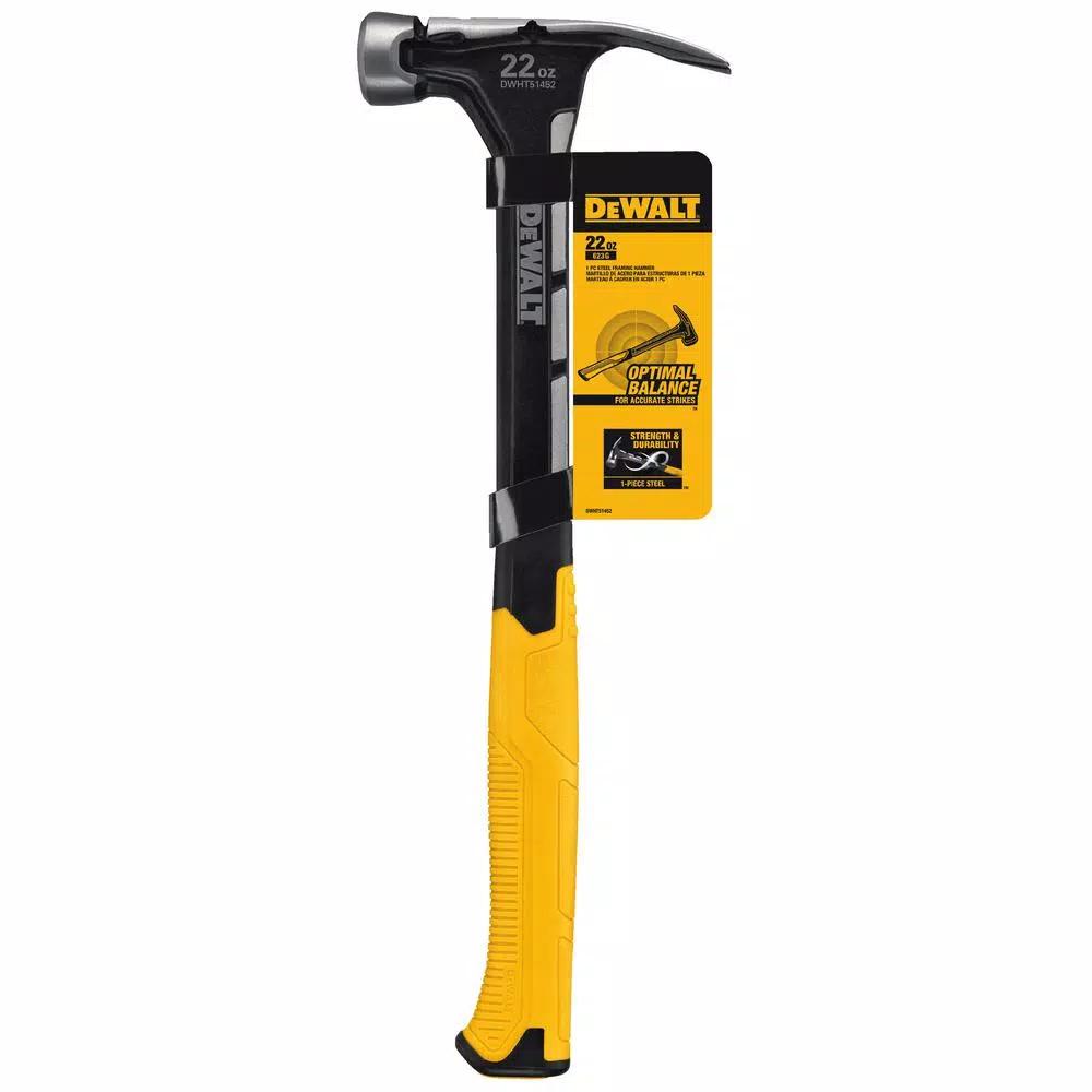DEWALT 22 oz. Steel Framing Hammer with Composite Handle and Magnetic Nail Starter