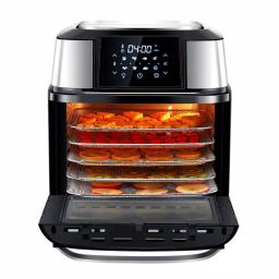 GoWISE USA Mojave 5-Tray Air Fryer Dehydrator & Rotisserie Oven, 1800W, Black/Stainless Steel thumbnail 4