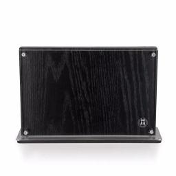 SCHMIDT BROS. Downtown Ebony Stained Red Oak Knife Block - Two-Sided Magnetic Storage thumbnail 1