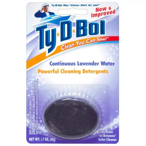 Ty-D-Bol Lavender Scent In-Tank Toilet Bowl Cleaner Tablets, 1.7 oz (6-Pack)