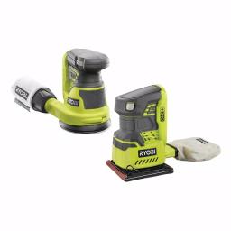 RYOBI 18V ONE+ Cordless 5 in. Random Orbit Sander and 1/4 Sheet Sander Combo Kit (Tools Only) thumbnail 1