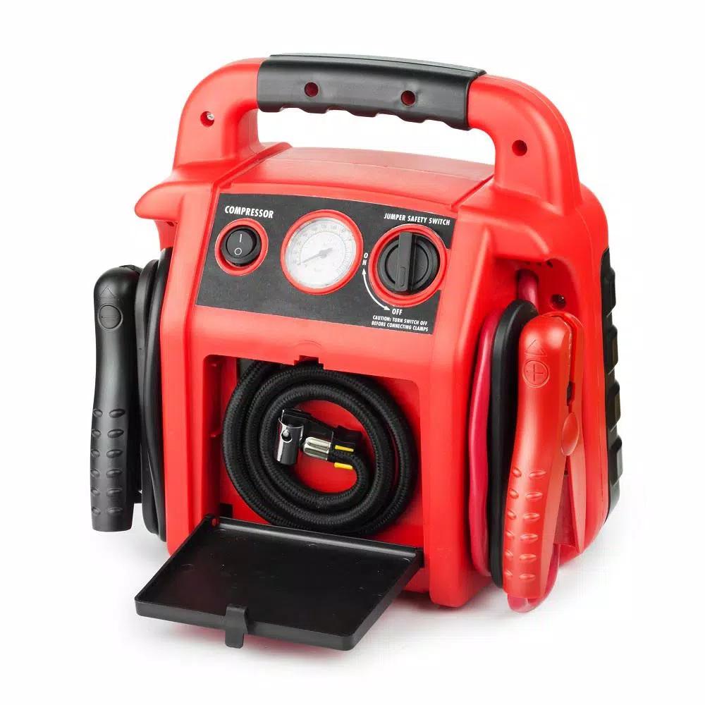 Wagan Tech JumpBoost V6 Air 1000 Amp Jump Starter with 250 PSI Air Compressor and LED Light