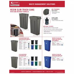 Suncast Commercial Slim Resin Trash Can Dolly thumbnail 4