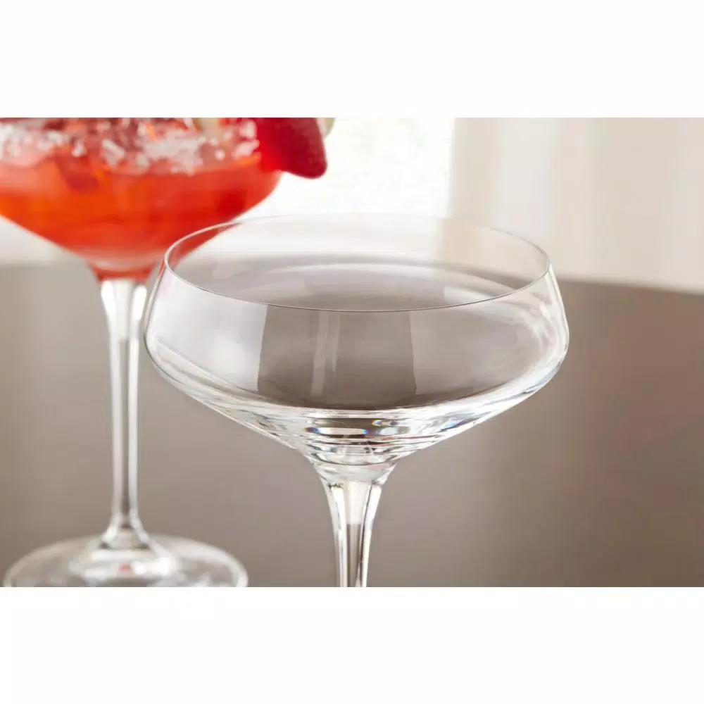 Home Decorators Collection Genoa Lead-Free Crystal Coupe Cocktail Glasses, 11.25 oz (Set of 8)