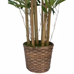 Vintage Home 72 in. Artificial Bamboo Tree with Wicker Planter Set of 2 thumbnail 2