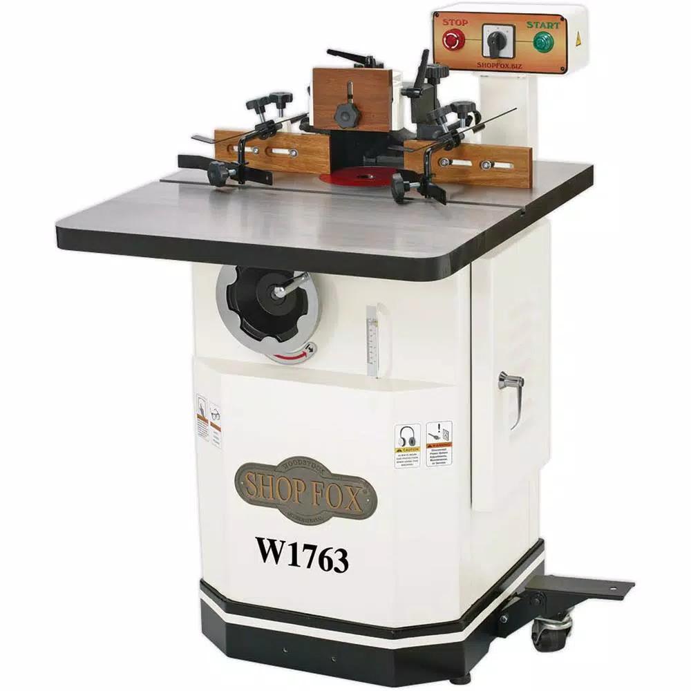 Shop Fox 2-1/2 HP Heavy-Duty Shaper with Cast Iron Table and Mobile Base