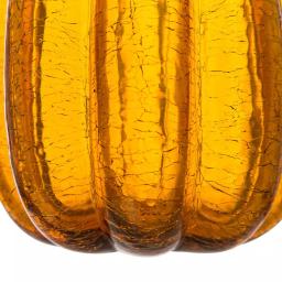 Glitzhome Amber Crackle Glass Pumpkin Set of 2, Handmade Indoor Tabletop Decor thumbnail 7