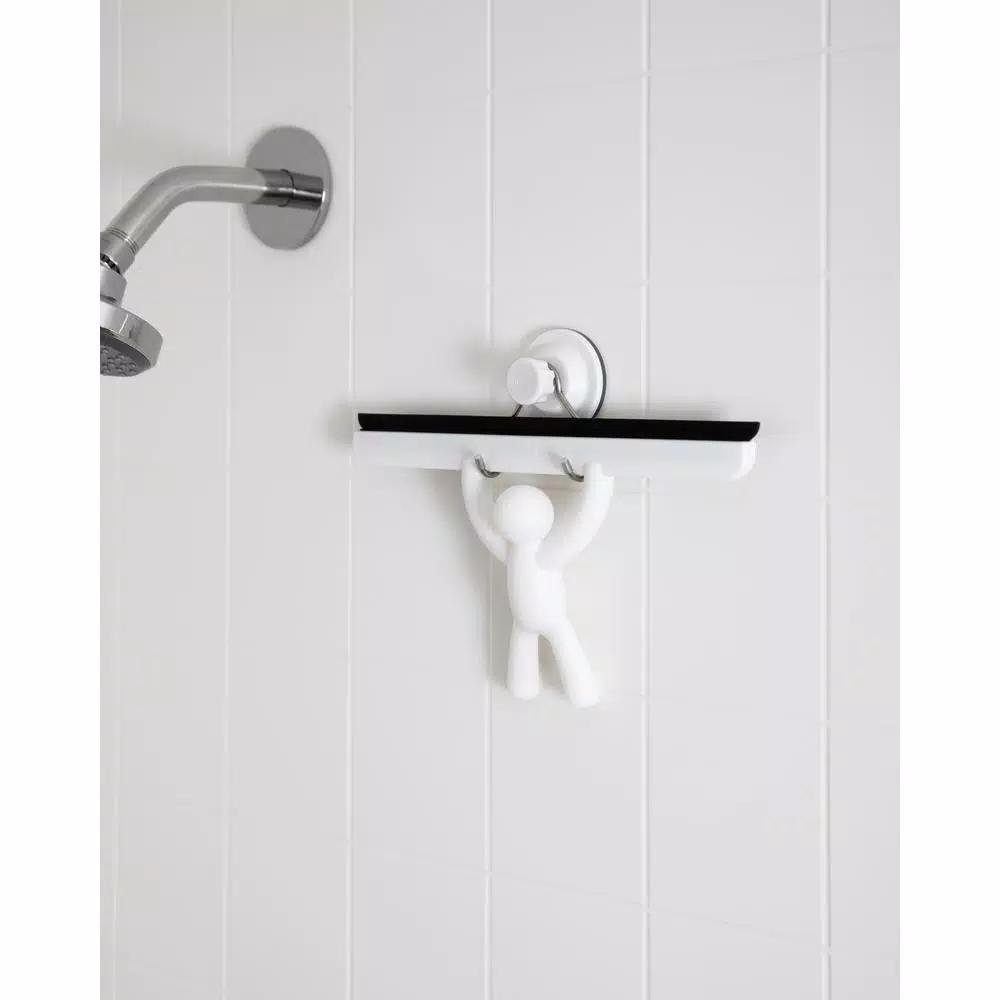 Umbra Buddy Shower Squeegee with Suction Cup, White