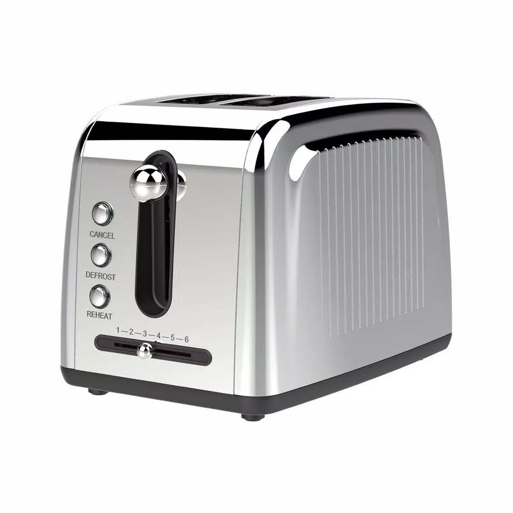 Brentwood Appliances 2-Slice Extra-Wide Slot Silver Toaster