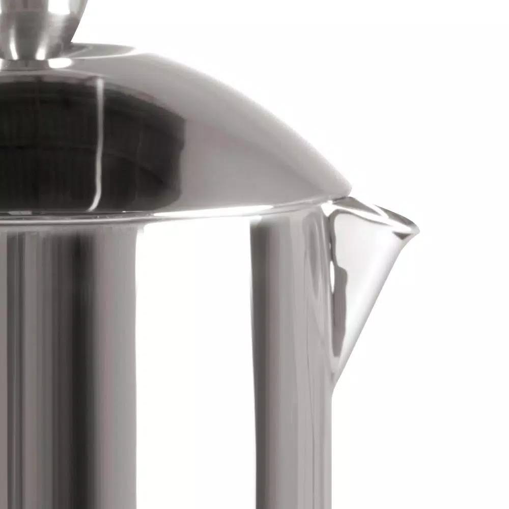 Frieling 3-Cup Mirror Finish Stainless Steel French Press, Double-Walled Insulated Coffee Maker