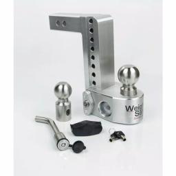 Weigh Safe Weigh-Safe 8 in. Drop Adjustable Class V Ball Mount with Built-In Hydraulic Scale thumbnail 1