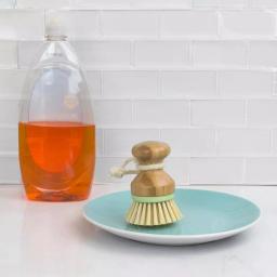 Home Basics Bliss Collection Bamboo Dishwashing Brush with Nylon Bristles thumbnail 4