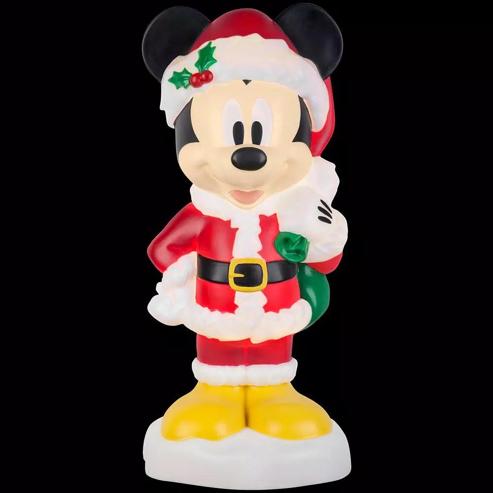 Gemmy Disney Mickey Mouse 24 in. Lighted Blow Mold Christmas Outdoor Decor with Gifts