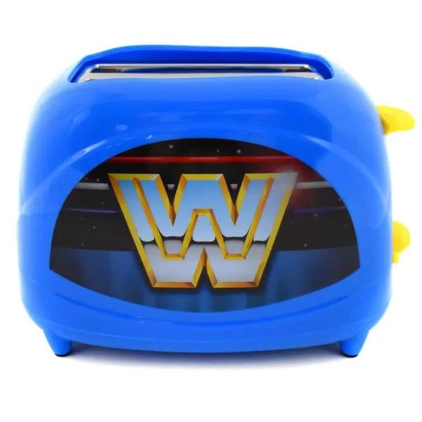 Uncanny Brands WWE Retro Blue Two-Slice Toaster, 600W