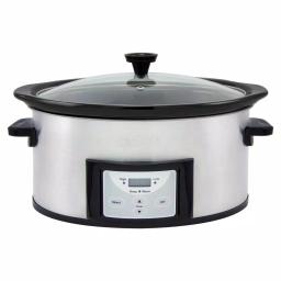 NESCO Pick-a-Pot 6 Qt. Stainless Steel Digital Slow Cooker with 3 Removable Ceramic Pots thumbnail 1