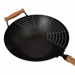 Honey-Can-Do Joyce Chen 10-Piece Carbon Steel Non-Stick Wok Set with Bamboo Accessories thumbnail 3