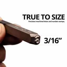 Capri Tools 3/16 in. Letter and Number Stamp Set, 36-Piece Chrome Vanadium Steel Punch Set thumbnail 4