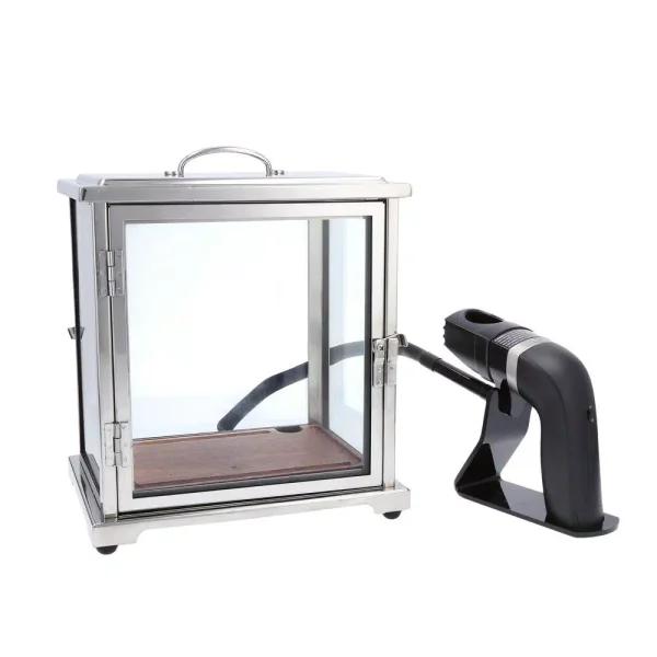 Fortessa Crafthouse by FORTESSA Stainless Steel and Glass Cocktail Smoker Box Set