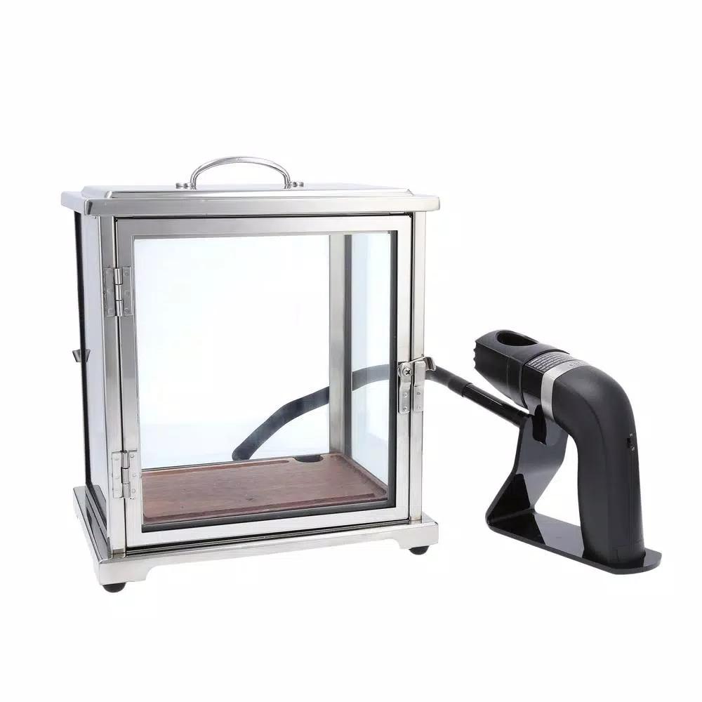 Fortessa Crafthouse by FORTESSA Stainless Steel and Glass Cocktail Smoker Box Set