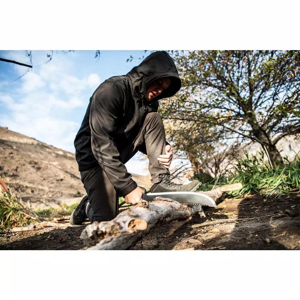 Coast F1400 14 in. Full-Tang Stainless Steel Machete with Saw and Nylon Sheath