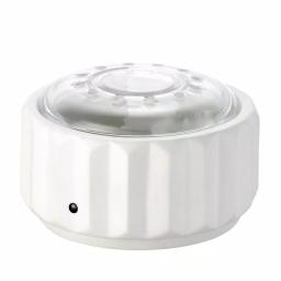 Serene House Axis White Porcelain Ultrasonic Oil Diffuser with Bluetooth Speaker and LED Lights thumbnail 1