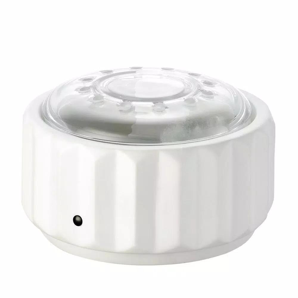 Serene House Axis White Porcelain Ultrasonic Oil Diffuser with Bluetooth Speaker and LED Lights
