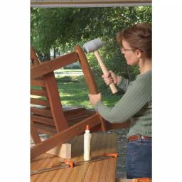 Estwing 12 oz. Deadhead Non-Marring Rubber Mallet with Hickory Handle thumbnail 2